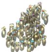 50 6mm Faceted Black Diamond AB Firepolish Beads